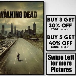 Walking Dead Poster, the Walking Dead Wall Art, Walking Dead Comic