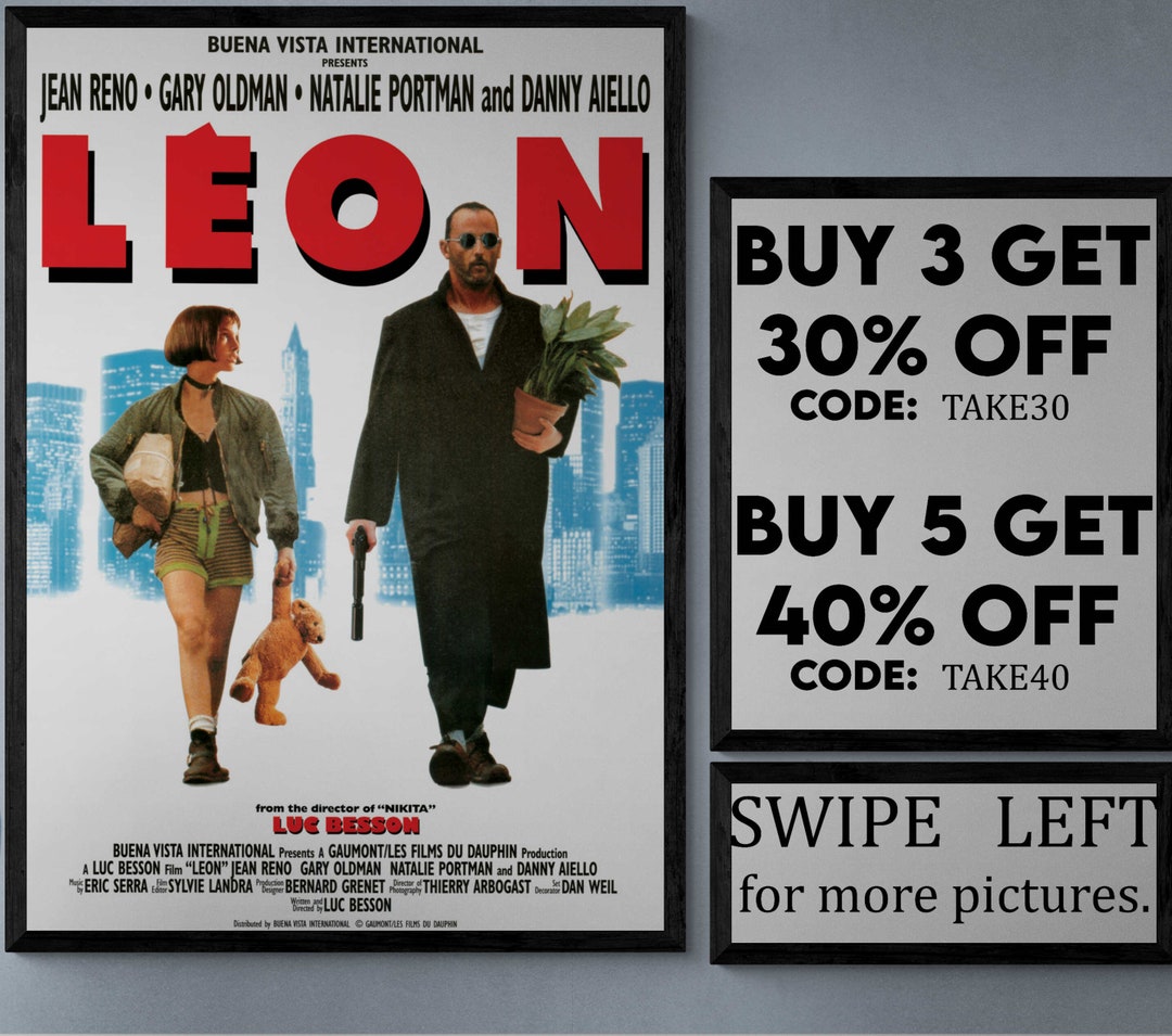 Leon the Professional Movie/show Poster Wall Art Printed & Shipped 822 ...