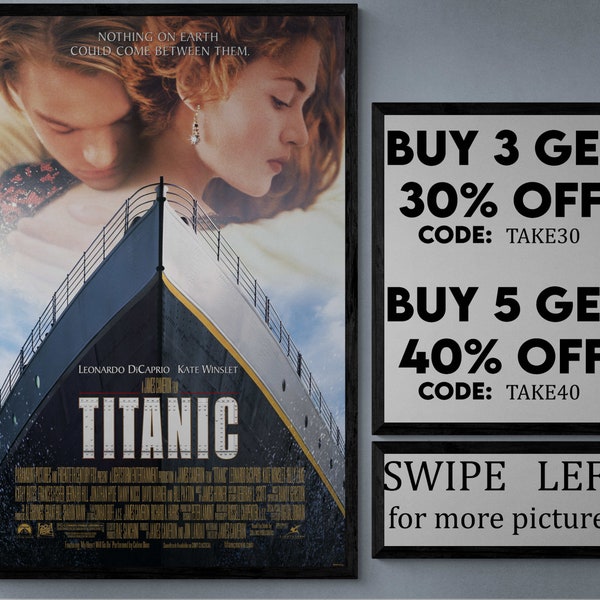 Titanic - movie/show poster wall art - printed & shipped #745