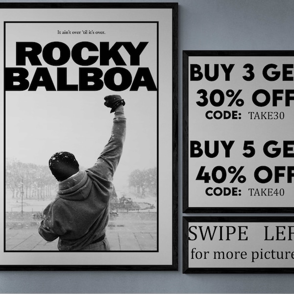 Rocky - movie/show poster wall art - printed & shipped #762