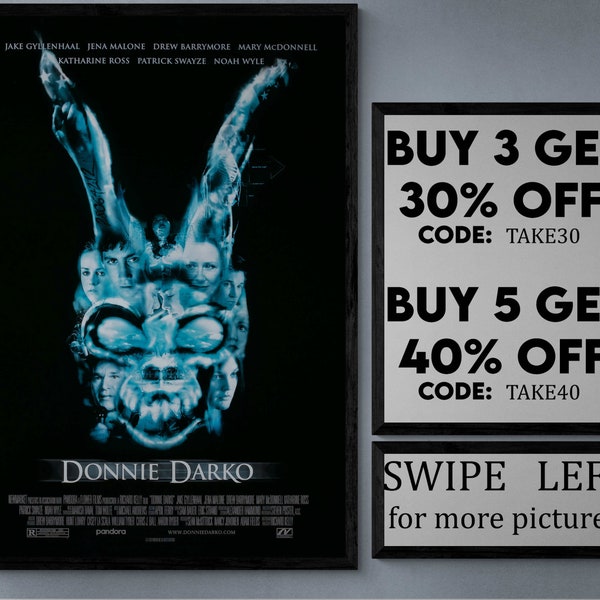 Donnie darko - movie/show poster wall art - printed & shipped #814