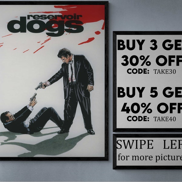 Reservoir dogs - movie/show poster wall art - printed & shipped #841