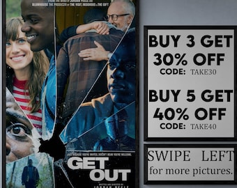 Get out - movie/show poster wall art - printed & shipped #656