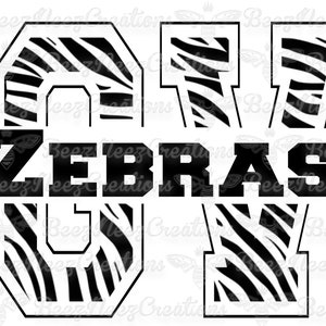 GV Zebras PNG (digital download only) Grandview Zebra Print