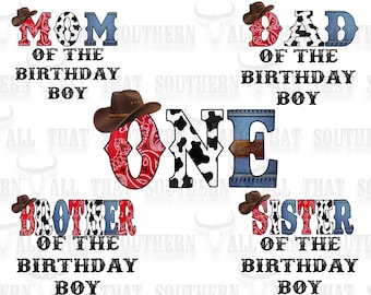 ONE Western First Birthday 5png (digital download only)