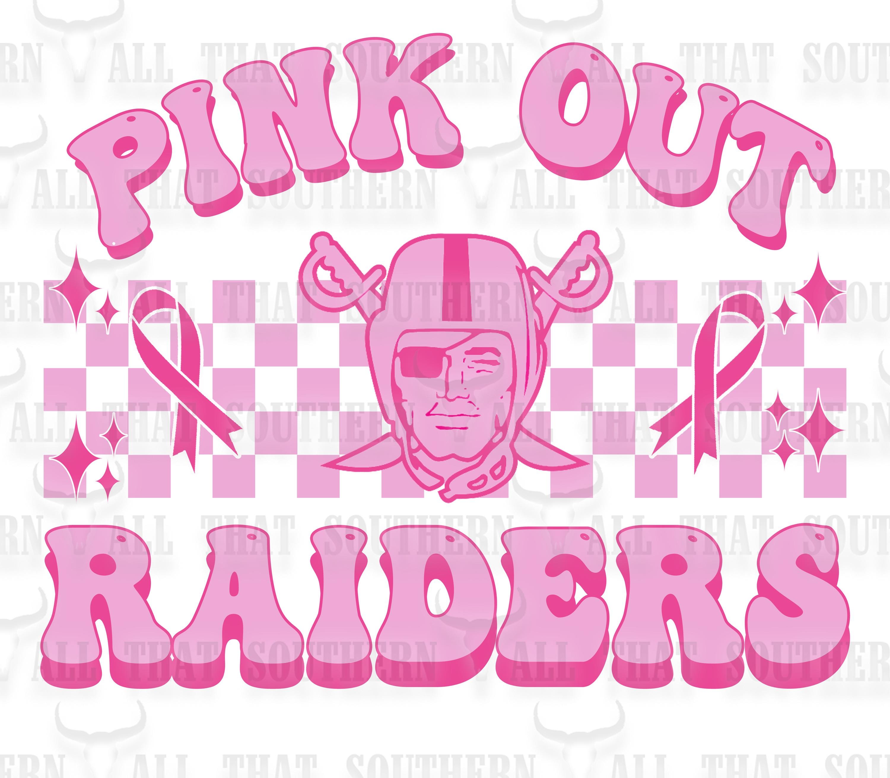 Pink Out Raiders Png (digital Download Only) - Etsy, image size:3000x2625