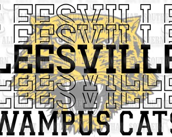 Leesville Wampus Cats png (solo descarga digital)