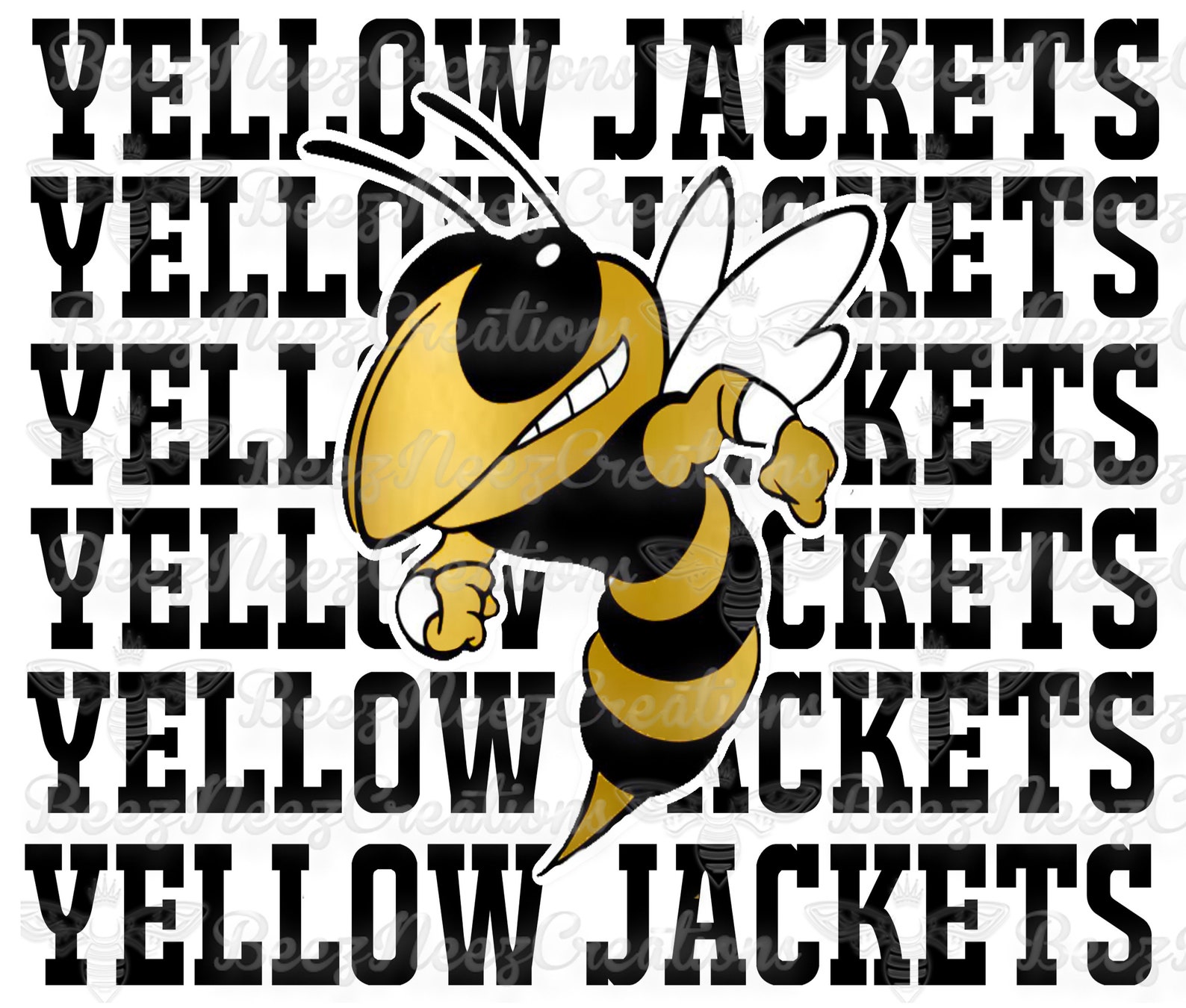 Yellow Jackets PNG digital Download Only Etsy