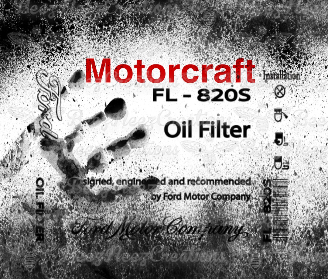 Ford Moter Oil Filter 2 PNGS (digital Download Only) - Etsy