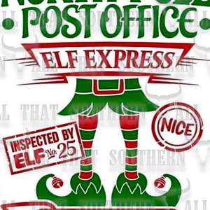 MONEY CARD North Pole Gift Tag PNG File  (digital download only) Christmas