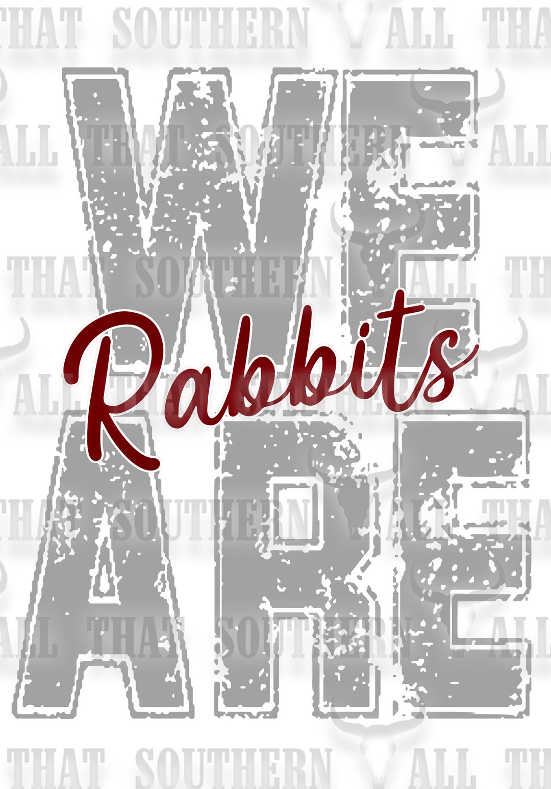 We Are Rabbits Png (digital Download Only) - Etsy