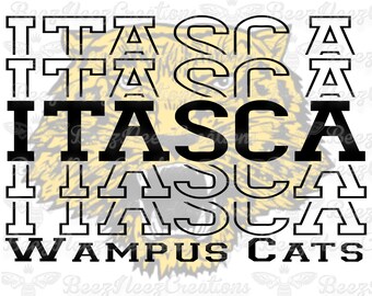 Itasca Wampus Cats PNG (solo descarga digital)