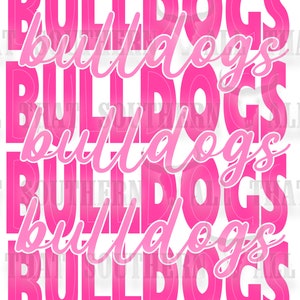 PINK OUT Bulldogs png (digital download only)