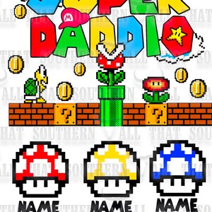 Super Daddio png (customizable on request) Father&#39;s Day Design (digital download only) For Sublimation