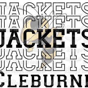 Cleburne Yellow Jackets PNG (nur digitaler Download)