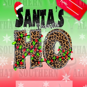 Santa&#39;s Favorite Ho Money Card PNG: Adult Christmas Printable (Digital Download)