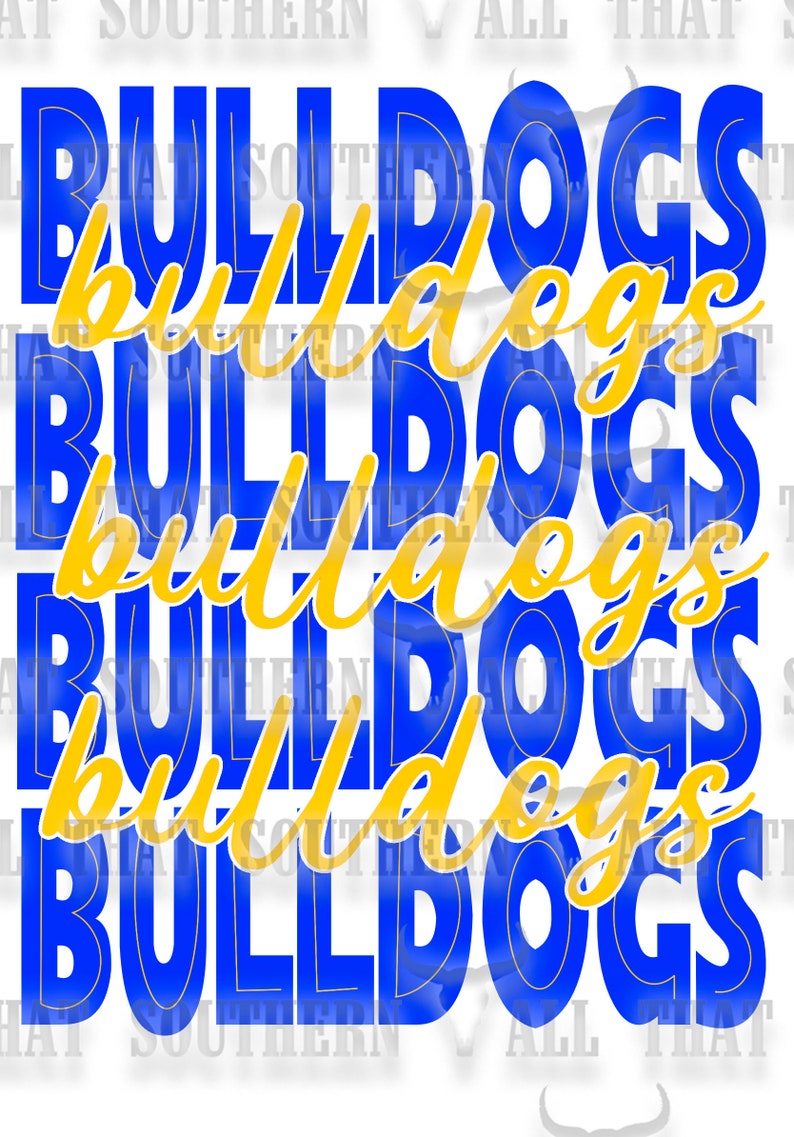 Bulldogs Png School Mascot (digital Download Only) for Sublimation - Etsy