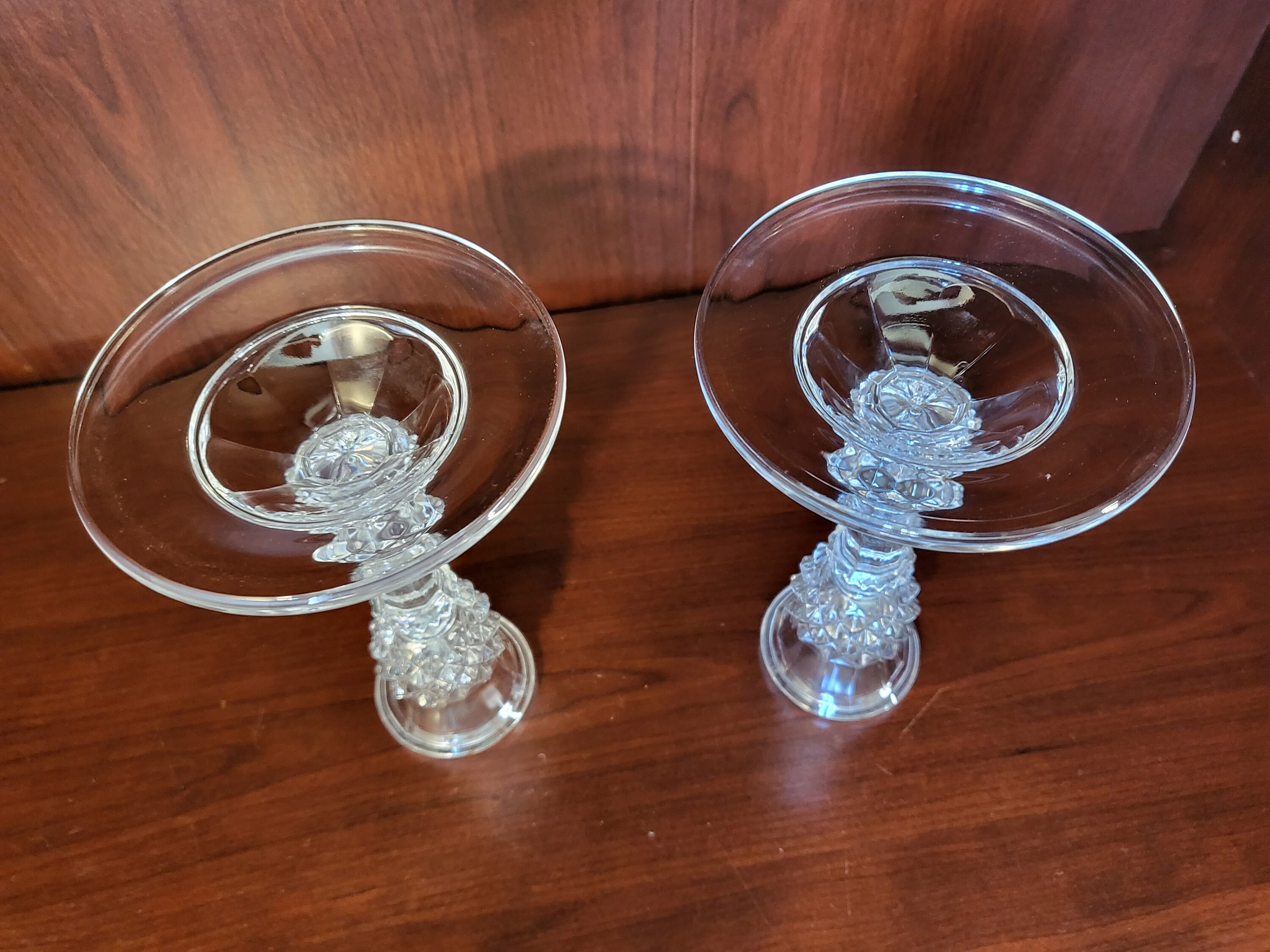Vintage Crystal Darc Candlesticks JG Durand French Etsy