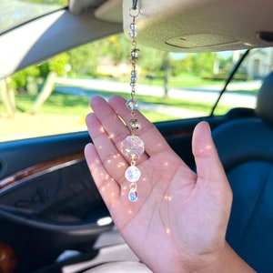 Beautiful Clear Sun Catcher Car Charm - Elegant Light Refracting Rear ...