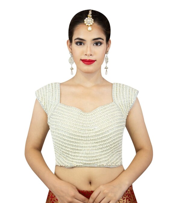 Pearl shop saree jacket