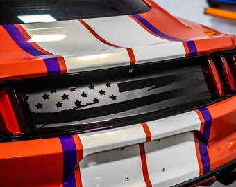 2015+ Mustang Rear Decklid American Flag Decal