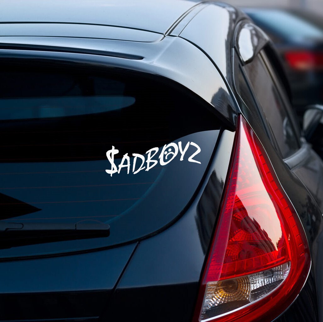 SAD BOYZ Curved Rear Window Wiper Decal – Arc Hatchback Sticker Madd Decals