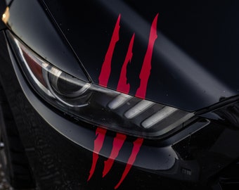 2 stks/set Monster Claw Scratch Premium sticker sticker autokoplamp US