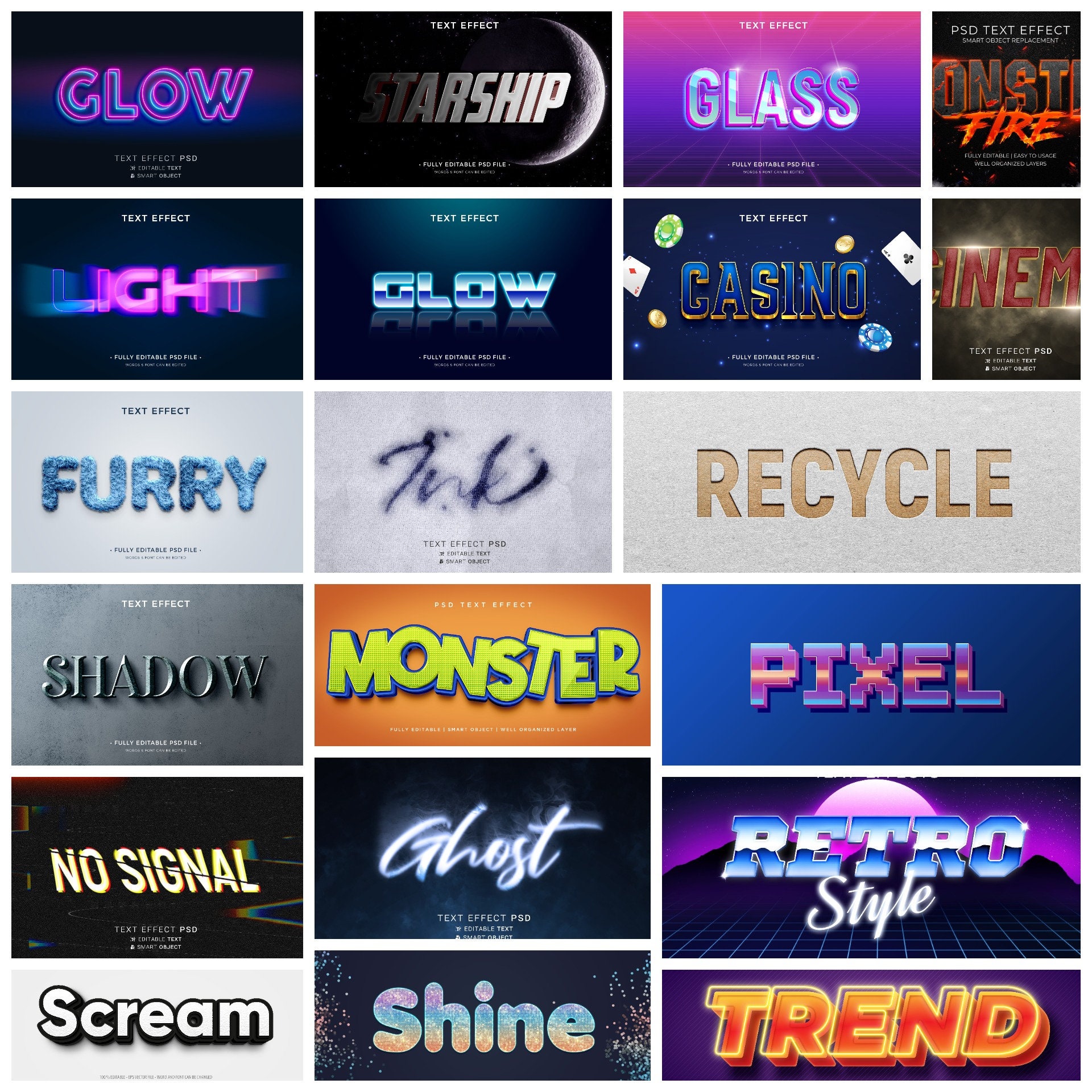 Text Template Alchemist: A Text Effects Generator Bundle - Etsy