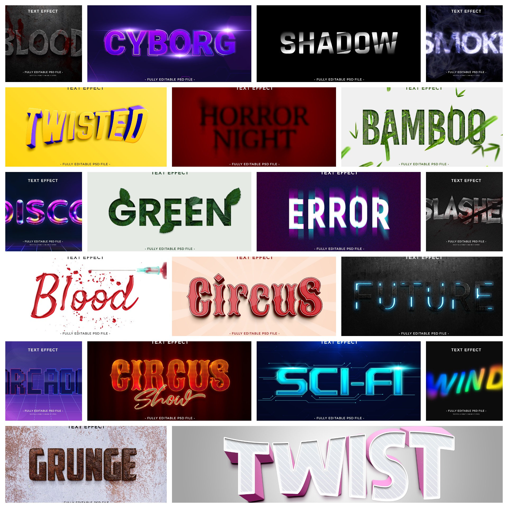 Text Template Alchemist: A Text Effects Generator Bundle - Etsy