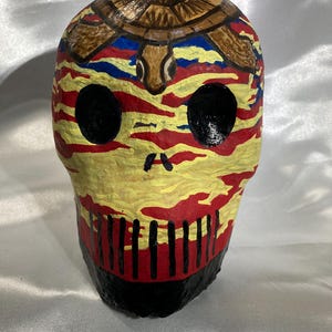 Calaveras - Sol de Arizona - Mini masque, Jour des morts, Dia De los Muertos, crâne en sucre, bizarreries, décoration murale, art horrifique, art en papier mâché