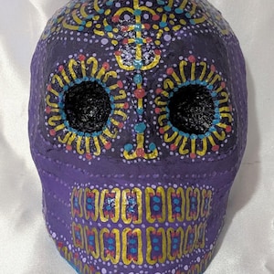 Calaveras - Uvas - Mini masque, Jour des morts, Dia de los Muertos, Halloween, décoration murale, têtes de mort, art horrifique, bizarreries, art en papier mâché