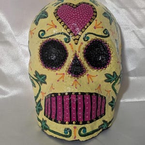 The Uglies - Ivy - Mini Mask, Day of the Dead, Dia De los Muertos, Sugar Skull, bizarreries, décoration, art horrifique, halloween, art en papier mâché