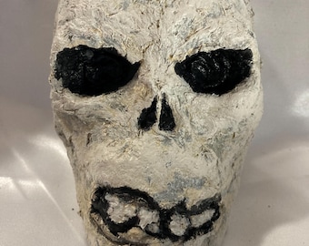 Zombies - Calavera - Minimáscara, Halloween, decoración de pared, calavera, rarezas, esqueleto, arte de terror, sangre, miedo, arte de papel maché