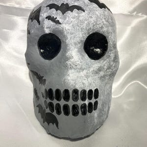 Calaveras - Chauves-souris - Mini masque, Jour des morts, Dia De los Muertos, crâne en sucre, bizarreries, décoration, art horrifique, halloween, art en papier mâché