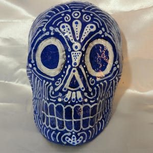 Calaveras - Lapis - Mini masque, Jour des morts, Dia De los Muertos, crâne en sucre, bizarreries, décoration, art horrifique, halloween, art en papier mâché