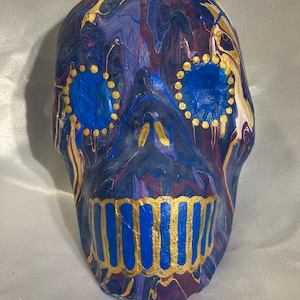 Calaveras - Derretir - Mini masque, Halloween, jour des morts, Dia de los Muertos, décoration murale, têtes de mort, bizarreries, art horrifique, art en papier mâché