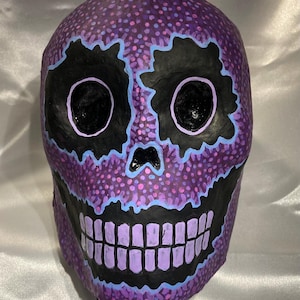 Calaveras - Loco - Mini Mask, Day of the Dead, Dia de los Muertos, Halloween, décoration murale, têtes de mort, art horrifique, bizarreries, art en papier mâché