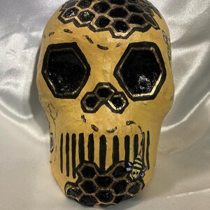 Calaveras - Ruche - Mini masque, Halloween, Jour des morts, Dia de los Muertos, décoration murale, têtes de mort, bibelots, art en papier mâché, art de l'horreur