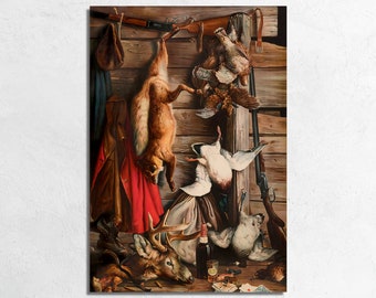 Vintage Whiskey Hunting Sign: Paul Jones 'After the Hunt' Art Print