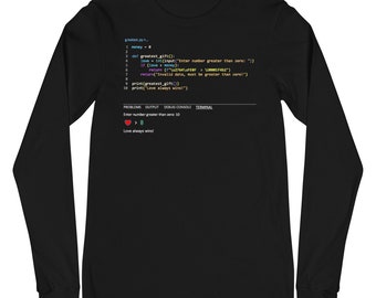 Funny Python Code, Funny Code, Funny Coding, Programming, Programmer, Engineer, Python Code, Code, Coding, Long Sleeve, T-Shirt