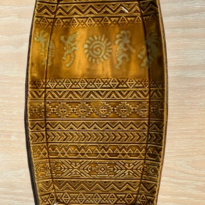 Southwestern Kokopelli Brown Ceramic Tray/Platter