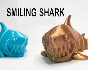 Smiling Shark articulated fidget toy stl files