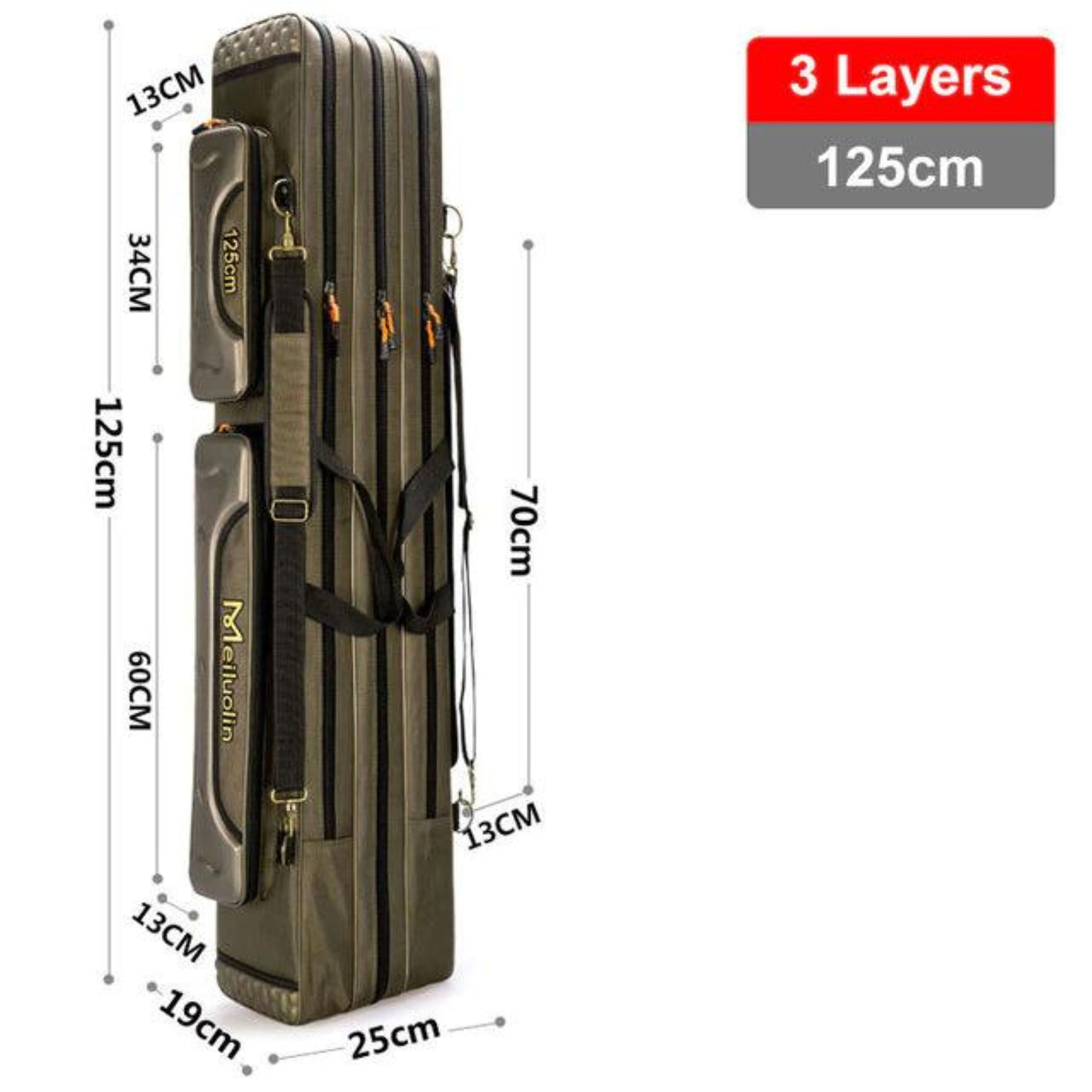 Fishing Bag Fishing Rod Bag Fishing Pole Bag 2 or 3 Layers Etsy