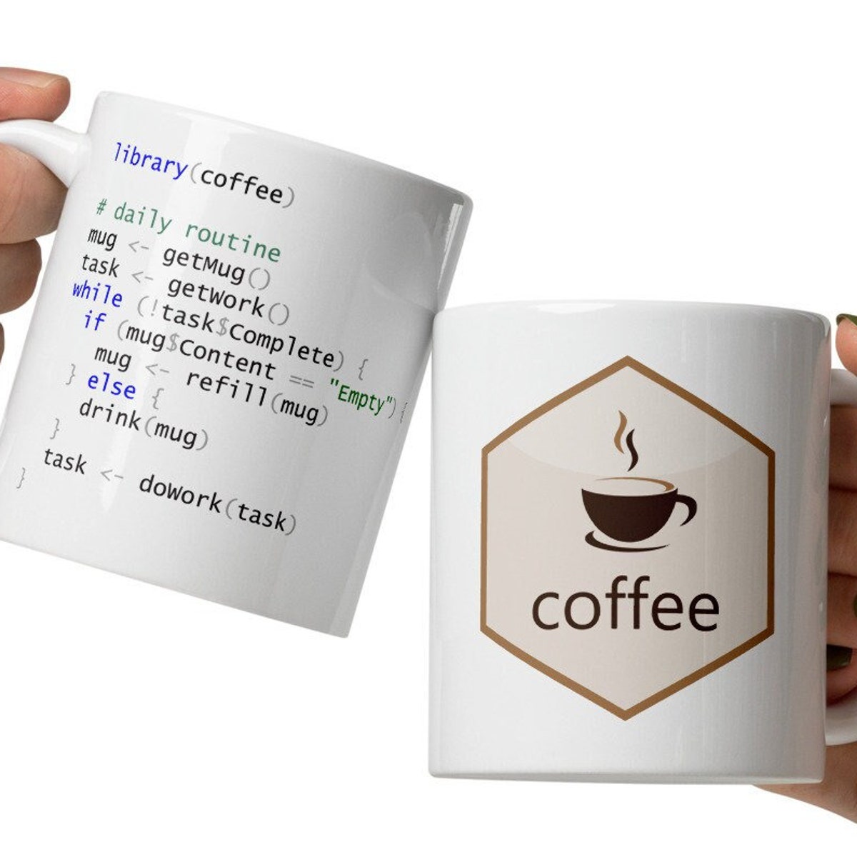 Rstudio Tidyverse Inspired White Mug Morning Coffee - Etsy