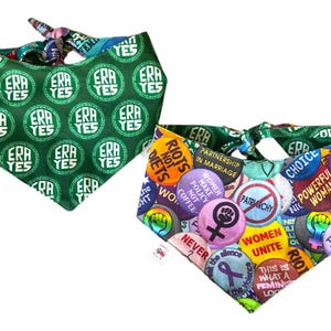 Feministisches Hunde-Halstuch, Bandana, Wendetuch, Bandana, Bandana - ERA | Feminismus | Frauenrechte