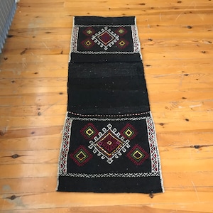 Horse Saddle Bag,Large Saddle Bag,Camel Saddle Bag, Vintage Saddle Bag, Antique Saddle Bag,Home Decor Rug,Turkish Saddle Bag,1.9 x 5.2 feet