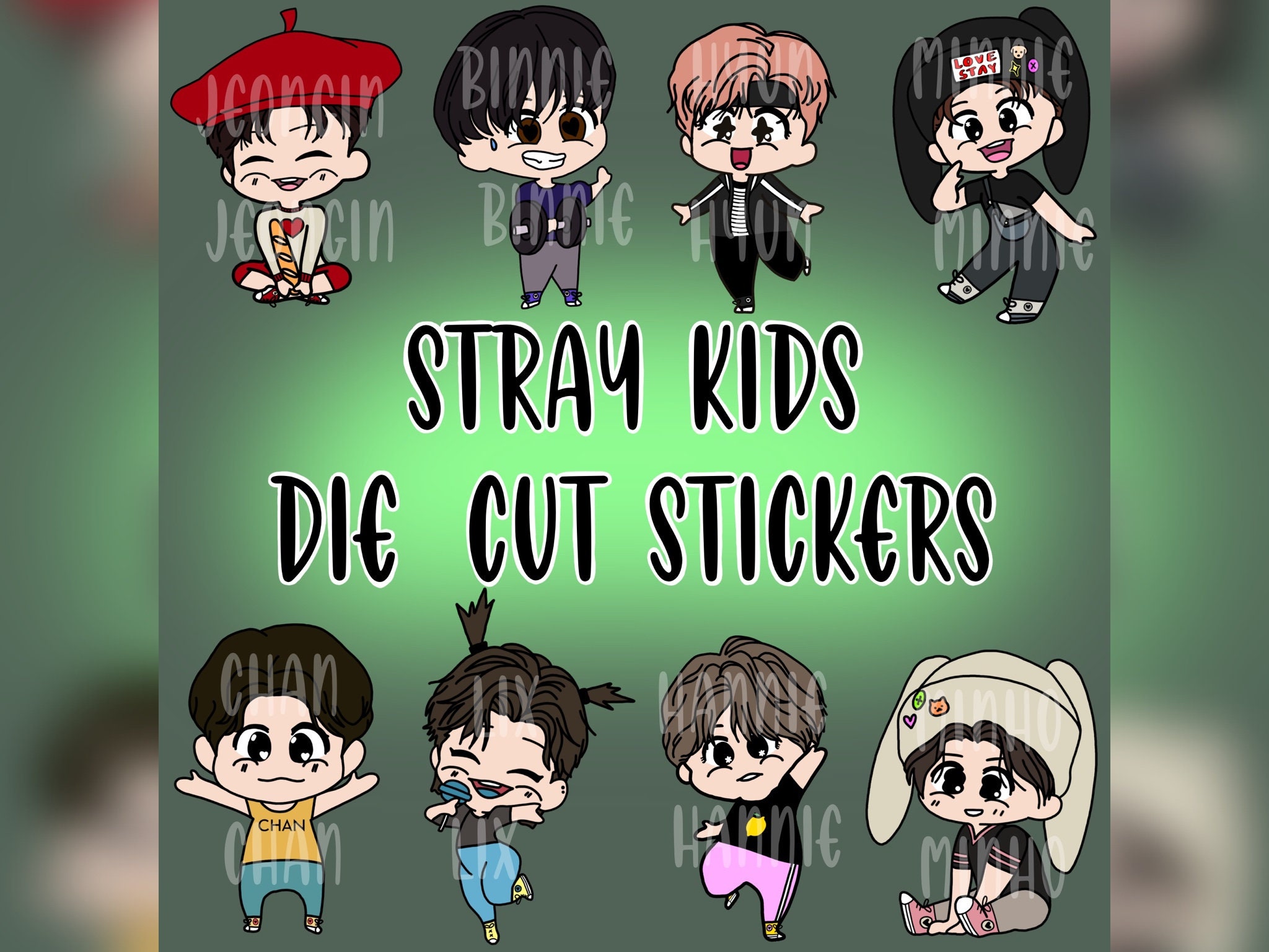 Stray Kids スキズ チャンビン　ステッカー　4枚 チャンビン 4枚セット Straykids ストレイキッズ スキズ シール