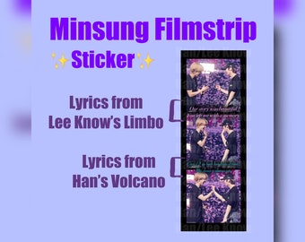 STRAY KIDS STICKERS - Lee Know Han Jisung - Limbo Volcano Minsung Filmstrip Sticker