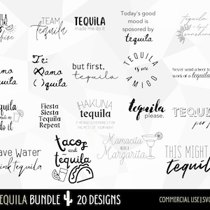 Tequila SVG Bundle - 20 Designs! | Party SVG, Fiesta SVG, Bachelorette Fiesta svg, Cinco de Mayo svg, Cut files for Cricut