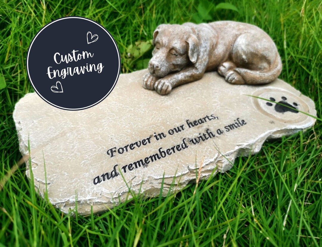 Pet Memorial Stone Pet Memorial Garden Stone Dog Memorial Etsy